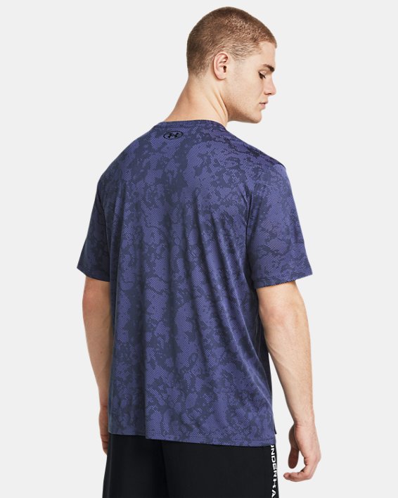 Męska koszulka z krótkimi rękawami UA Tech™ Vent Geode, Purple, pdpMainDesktop image number 1